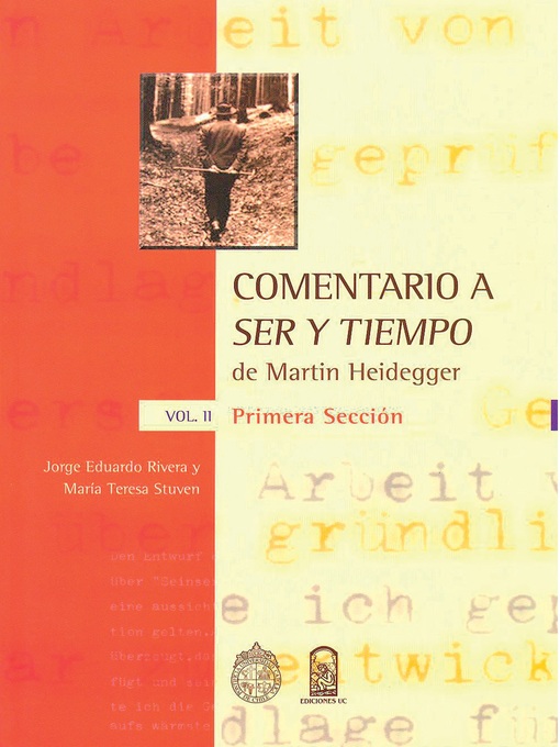 Title details for Comentario a ser y tiempo II by Jorge E. Rivera - Available